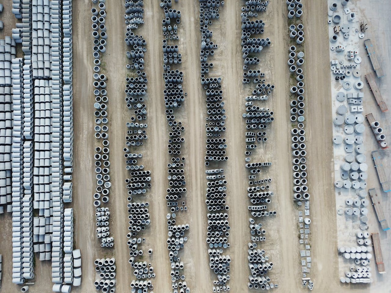 Organized sustainable construction site